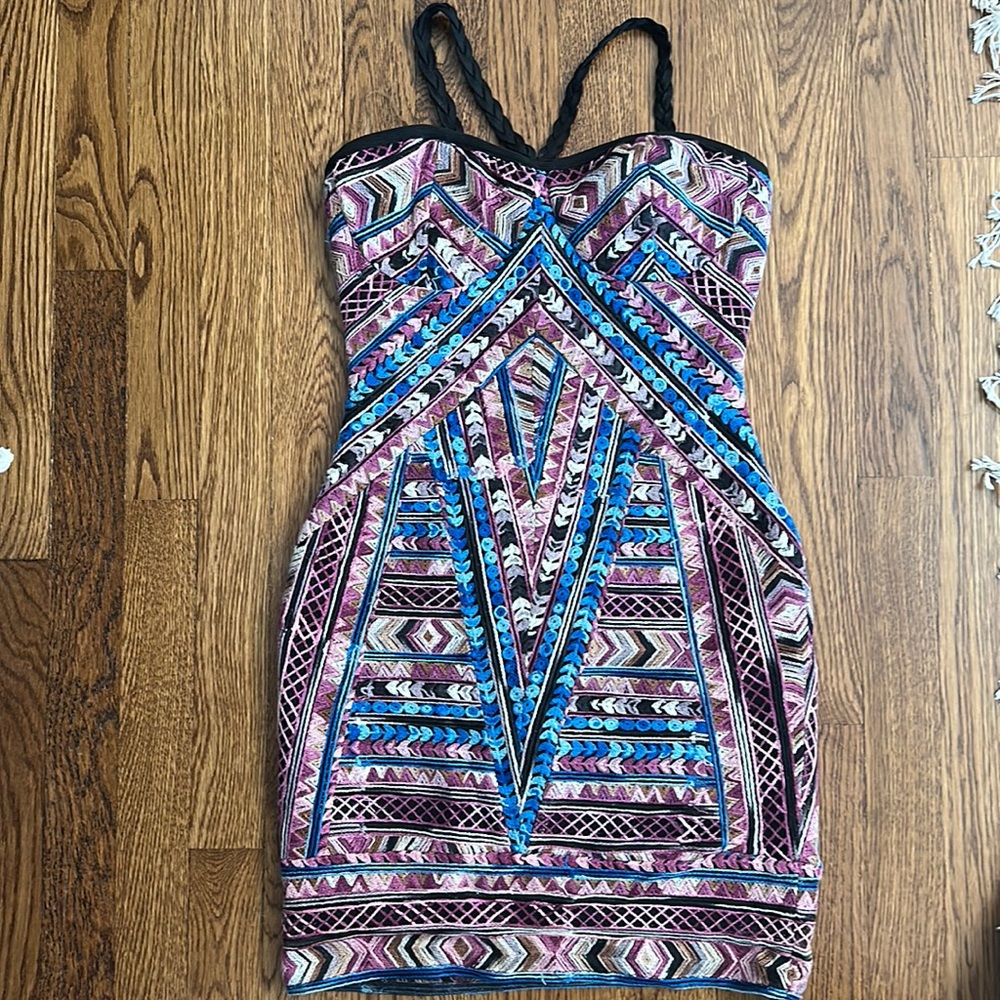 Boutique knit bandage mini dress